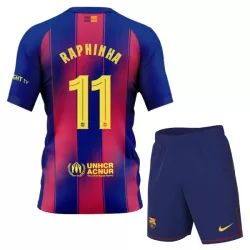 FC Barcelona Raphinha 11 Hjemmedrakt Barn 2025-26 - med Bukse FC Barcelona Raphinha 11 Hjemmedrakt Barn 2025-26 - med Bukse