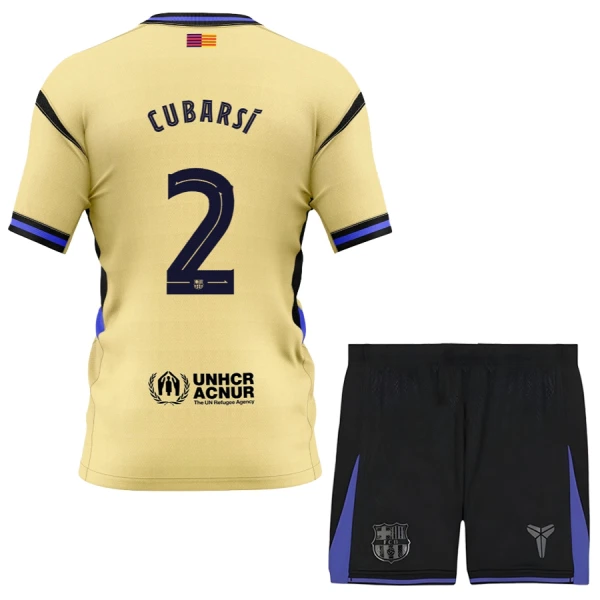 FC Barcelona x Kobe Bryant Cubarsi 2 Bortedrakt Barn 2025-26 - med Bukse FC Barcelona x Kobe Bryant Cubarsi 2 Bortedrakt Barn 2025-26 - med Bukse