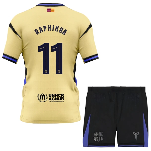 FC Barcelona x Kobe Bryant Raphinha 11 Bortedrakt Barn 2025-26 - med Bukse FC Barcelona x Kobe Bryant Raphinha 11 Bortedrakt Barn 2025-26 - med Bukse