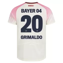 Bayer Leverkusen Alejandro Grimaldo 20 Bortedrakt Herre 2025-26 Bayer Leverkusen Alejandro Grimaldo 20 Bortedrakt Herre 2025-26