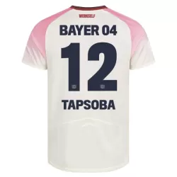 Bayer Leverkusen Edmond Tapsoba 12 Bortedrakt Herre 2025-26 Bayer Leverkusen Edmond Tapsoba 12 Bortedrakt Herre 2025-26