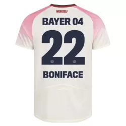 Bayer Leverkusen Victor Boniface 22 Bortedrakt Herre 2025-26 Bayer Leverkusen Victor Boniface 22 Bortedrakt Herre 2025-26