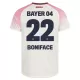 Bayer Leverkusen Victor Boniface 22 Bortedrakt Herre 2025-26 Bayer Leverkusen Victor Boniface 22 Bortedrakt Herre 2025-26