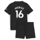 Manchester City Rodrigo 16 Bortedrakt Barn 2025-26 - med Bukse Manchester City Rodrigo 16 Bortedrakt Barn 2025-26 - med Bukse