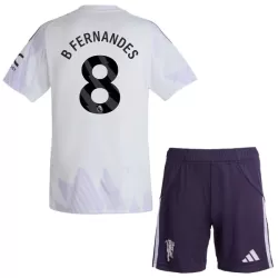Manchester United Bruno Fernandes 8 Bortedrakt Barn 2025-26 - med Bukse Manchester United Bruno Fernandes 8 Bortedrakt Barn 2025-26 - med Bukse
