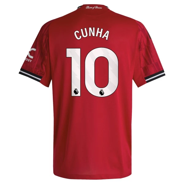 Manchester United Cunha 10 Hjemmedrakt Herre 2025-26