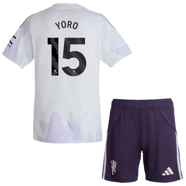 Manchester United Yoro 15 Bortedrakt Barn 2025-26 - med Bukse