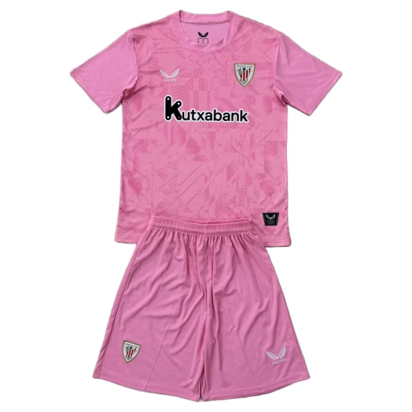 Athletic Bilbao Keeper Drakt Barn 2025-26 Rosa Athletic Bilbao Keeper Drakt Barn 2025-26 Rosa