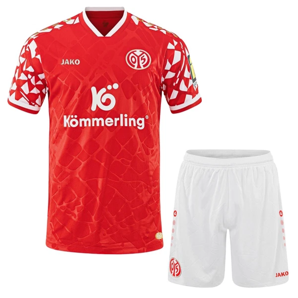 FSV Mainz 05 Hjemmedrakt Barn 2025-26 - med Bukse FSV Mainz 05 Hjemmedrakt Barn 2025-26 - med Bukse