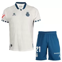RCD Espanyol Bortedrakt Barn 2025-26 - med Bukse RCD Espanyol Bortedrakt Barn 2025-26 - med Bukse