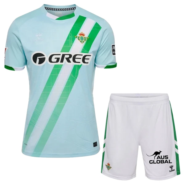 Real Betis Bortedrakt Barn 2025-26 - med Bukse Real Betis Bortedrakt Barn 2025-26 - med Bukse
