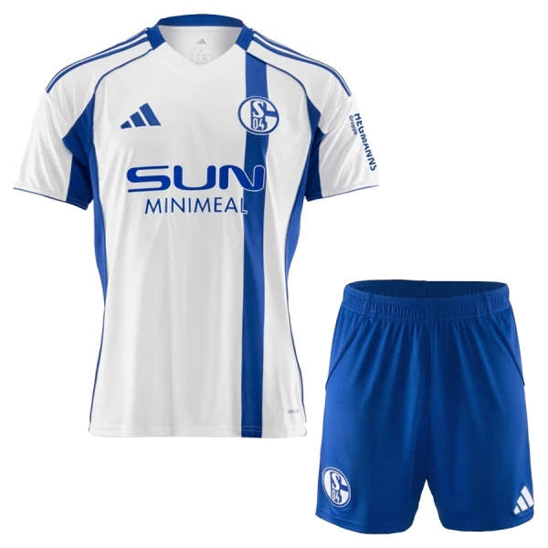 Schalke 04 Bortedrakt Barn 2025-26 - med Bukse Schalke 04 Bortedrakt Barn 2025-26 - med Bukse
