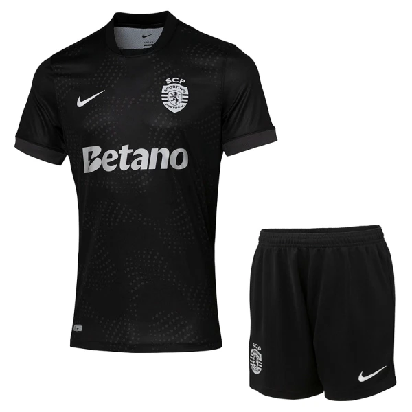 Sporting CP Bortedrakt Barn 2025-26 - med Bukse Sporting CP Bortedrakt Barn 2025-26 - med Bukse