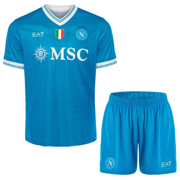 SSC Napoli Hjemmedrakt Barn 2025-26 - med Bukse
