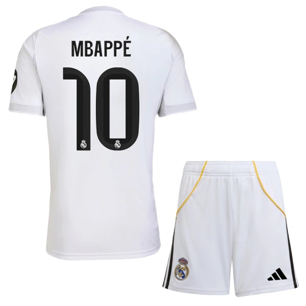 Real Madrid Mbappé 10 Hjemmedrakt Barn 2025-26 - med Bukse Real Madrid Mbappé 10 Hjemmedrakt Barn 2025-26 - med Bukse