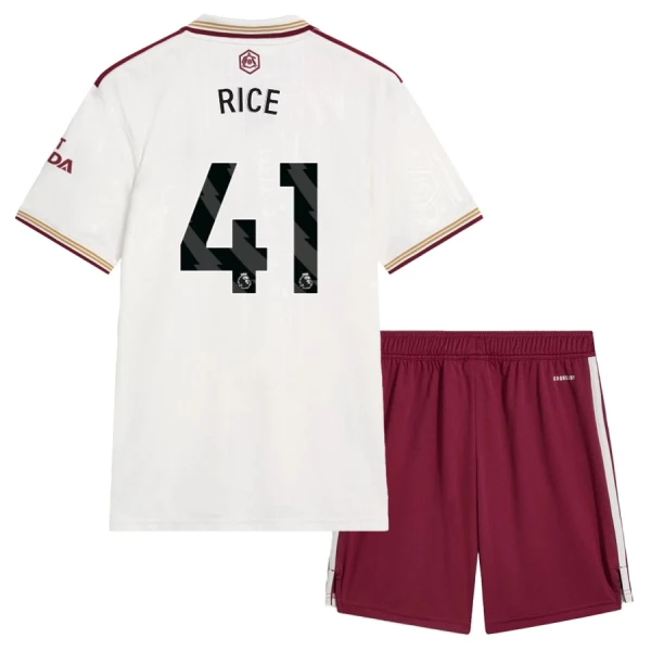 Arsenal Rice 41 Tredjedrakt Barn 2025-26 - med Bukse Arsenal Rice 41 Tredjedrakt Barn 2025-26 - med Bukse