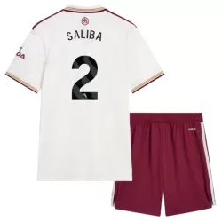 Arsenal Saliba 2 Tredjedrakt Barn 2025-26 - med Bukse Arsenal Saliba 2 Tredjedrakt Barn 2025-26 - med Bukse