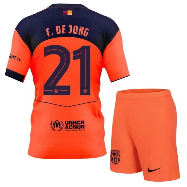 FC Barcelona Frenkie de Jong 21 Tredjedrakt Barn 2025-26 - med Bukse FC Barcelona Frenkie de Jong 21 Tredjedrakt Barn 2025-26 - med Bukse