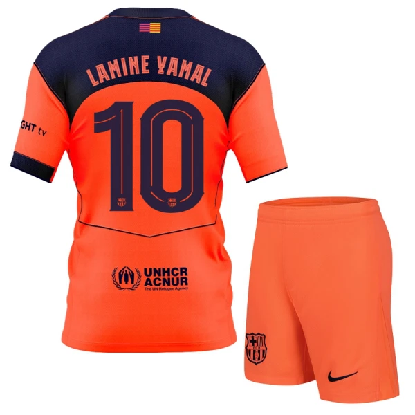 FC Barcelona Lamine Yamal 10 Tredjedrakt Barn 2025-26 - med Bukse FC Barcelona Lamine Yamal 10 Tredjedrakt Barn 2025-26 - med Bukse