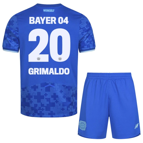 Bayer Leverkusen Alejandro Grimaldo 20 Tredjedrakt Barn 2025-26 - med Bukse Bayer Leverkusen Alejandro Grimaldo 20 Tredjedrakt Barn 2025-26 - med Bukse