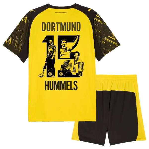 Borussia Dortmund Hummels 15 Hjemmedrakt Barn 2025-26 Spesiell - med Bukse Borussia Dortmund Hummels 15 Hjemmedrakt Barn 2025-26 Spesiell - med Bukse