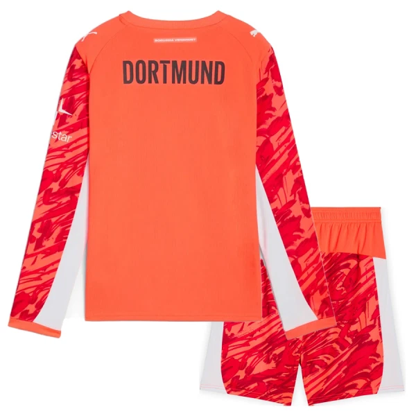 Borussia Dortmund Keeper Drakt Barn 2025-26 Langermet Rød