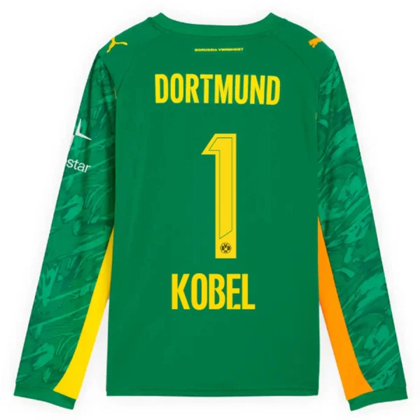 Borussia Dortmund Kobel 1 Keeper Drakt Herre 2025-26 Langermet Grønn Borussia Dortmund Kobel 1 Keeper Drakt Herre 2025-26 Langermet Grønn