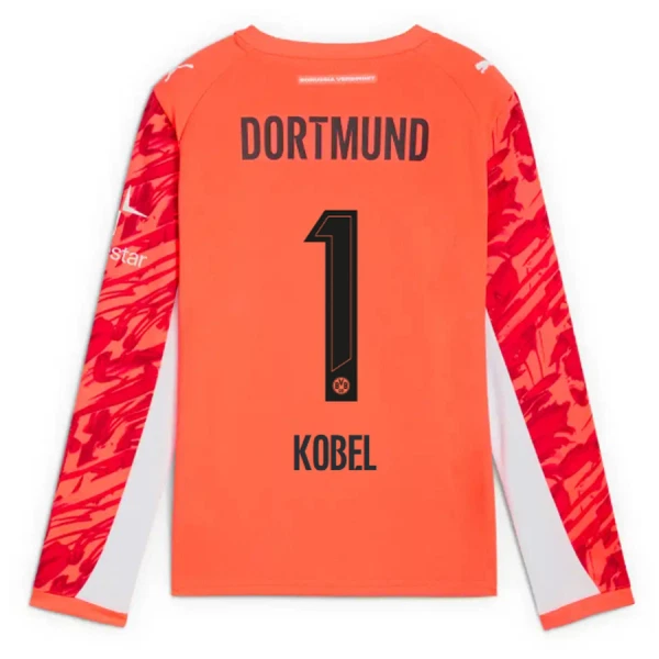 Borussia Dortmund Kobel 1 Keeper Drakt Herre 2025-26 Langermet Rød Borussia Dortmund Kobel 1 Keeper Drakt Herre 2025-26 Langermet Rød