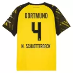 Borussia Dortmund N. Schlotterbeck 4 Hjemmedrakt Herre 2025-26