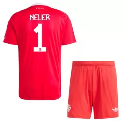 FC Bayern München Neuer 1 Keeper Drakt Barn 2025-26 Rød FC Bayern München Neuer 1 Keeper Drakt Barn 2025-26 Rød