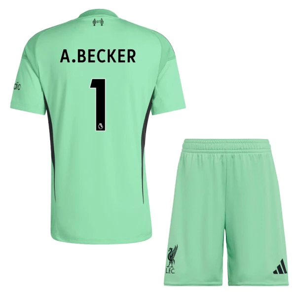 Liverpool A. Becker 1 Keeper Drakt Barn 2025-26 Grønn Liverpool A. Becker 1 Keeper Drakt Barn 2025-26 Grønn