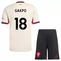 Liverpool Gakpo 18 Bortedrakt Barn 2025-26 - med Bukse Liverpool Gakpo 18 Bortedrakt Barn 2025-26 - med Bukse
