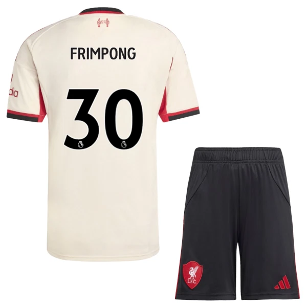 Liverpool Jeremie Frimpong 30 Bortedrakt Barn 2025-26 - med Bukse Liverpool Jeremie Frimpong 30 Bortedrakt Barn 2025-26 - med Bukse