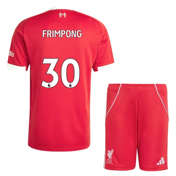 Liverpool Jeremie Frimpong 30 Hjemmedrakt Barn 2025-26 - med Bukse Liverpool Jeremie Frimpong 30 Hjemmedrakt Barn 2025-26 - med Bukse