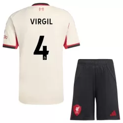 Liverpool Virgil 4 Bortedrakt Barn 2025-26 - med Bukse Liverpool Virgil 4 Bortedrakt Barn 2025-26 - med Bukse