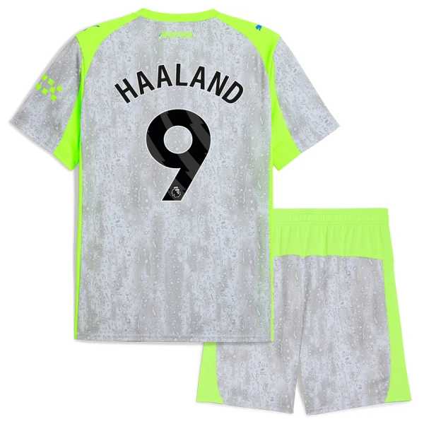 Manchester City Haaland 9 Tredjedrakt Barn 2025-26 - med Bukse Manchester City Haaland 9 Tredjedrakt Barn 2025-26 - med Bukse