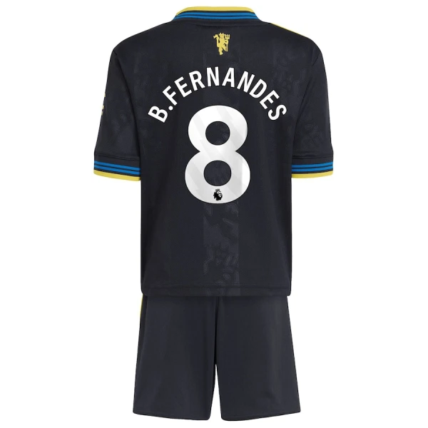 Manchester United Bruno Fernandes 8 Tredjedrakt Barn 2025-26 - med Bukse Manchester United Bruno Fernandes 8 Tredjedrakt Barn 2025-26 - med Bukse