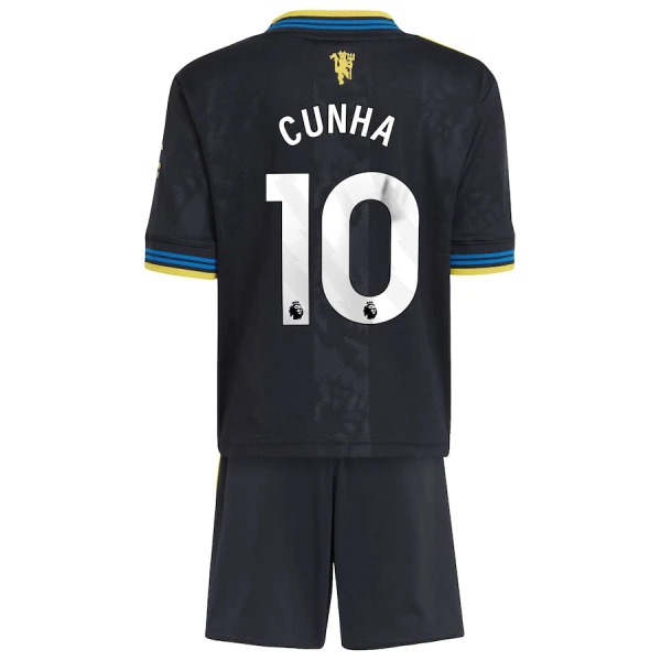 Manchester United Cunha 10 Tredjedrakt Barn 2025-26 - med Bukse Manchester United Cunha 10 Tredjedrakt Barn 2025-26 - med Bukse