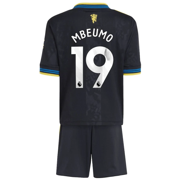 Manchester United Mbeumo 19 Tredjedrakt Barn 2025-26 - med Bukse Manchester United Mbeumo 19 Tredjedrakt Barn 2025-26 - med Bukse