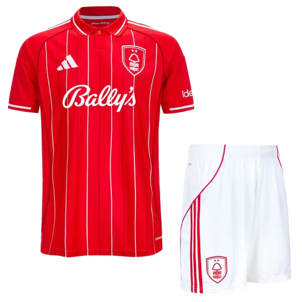 Nottingham Forest Hjemmedrakt Barn 2025-26 - med Bukse Nottingham Forest Hjemmedrakt Barn 2025-26 - med Bukse