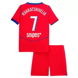 Paris Saint-Germain Kvaratskhelia 7 Tredjedrakt Barn 2025-26 - med Bukse Paris Saint-Germain Kvaratskhelia 7 Tredjedrakt Barn 2025-26 - med Bukse