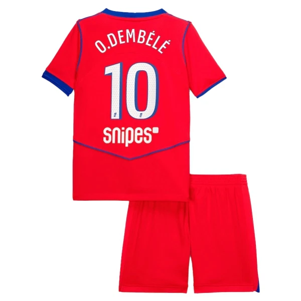 Paris Saint-Germain O. Dembele 10 Tredjedrakt Barn 2025-26 - med Bukse Paris Saint-Germain O. Dembele 10 Tredjedrakt Barn 2025-26 - med Bukse