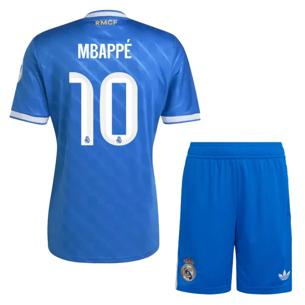 Real Madrid Mbappé 10 Tredjedrakt Barn 2025-26 - med Bukse Real Madrid Mbappé 10 Tredjedrakt Barn 2025-26 - med Bukse