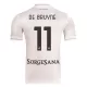 SSC Napoli De Bruyne 11 Bortedrakt Herre 2025-26 SSC Napoli De Bruyne 11 Bortedrakt Herre 2025-26