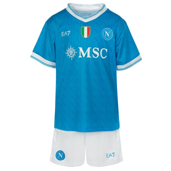 SSC Napoli Hjemmedrakt Barn 2025-26 - med Bukse SSC Napoli Hjemmedrakt Barn 2025-26 - med Bukse
