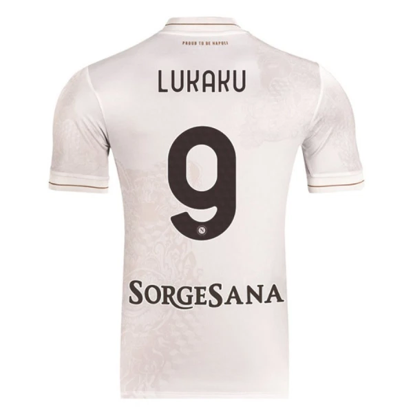 SSC Napoli Lukaku 9 Bortedrakt Herre 2025-26 SSC Napoli Lukaku 9 Bortedrakt Herre 2025-26