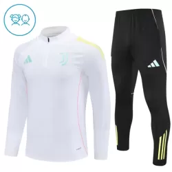 Juventus Kvart-Zip Trenings Collegegenser Barn 2025-26 Hvit Juventus Kvart-Zip Trenings Collegegenser Barn 2025-26 Hvit