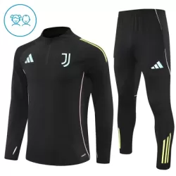 Juventus Kvart-Zip Trenings Collegegenser Barn 2025-26 Svart Juventus Kvart-Zip Trenings Collegegenser Barn 2025-26 Svart