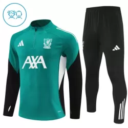Liverpool Kvart-Zip Trenings Collegegenser Barn 2025-26 Grønn Liverpool Kvart-Zip Trenings Collegegenser Barn 2025-26 Grønn