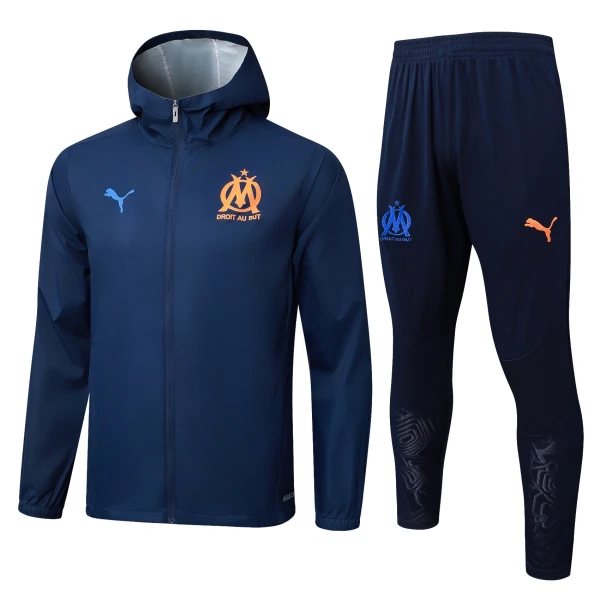 Olympique de Marseille Trenings Hettejakke Herre 2025-26 Navy